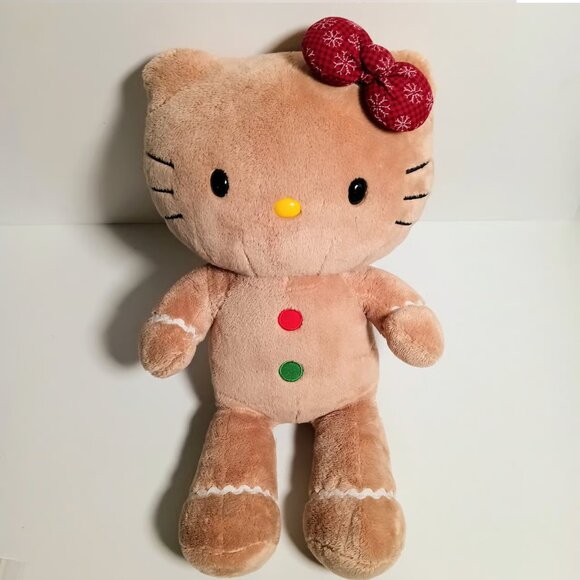 2012 Sanrio Hello Kitty Build a Bear Gingerbread Christmas  Build A Bear Hello Kitty Gingerbread w Wristie Accessory BAB Sanrio Holiday